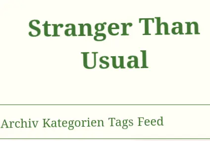 Fast aller Text in dem Blog wackelt, nicht nur der Titel Mein Blogheader (Titel und Navigation) wackeln um die mittlere Bildachse, etwa ± 1° von der waagerechten Position im Halbsekundentakt.