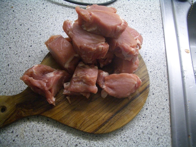 Bild von geschnittenem Schweinefilet