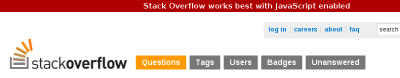 Stackoverflow works best with javascript enabled